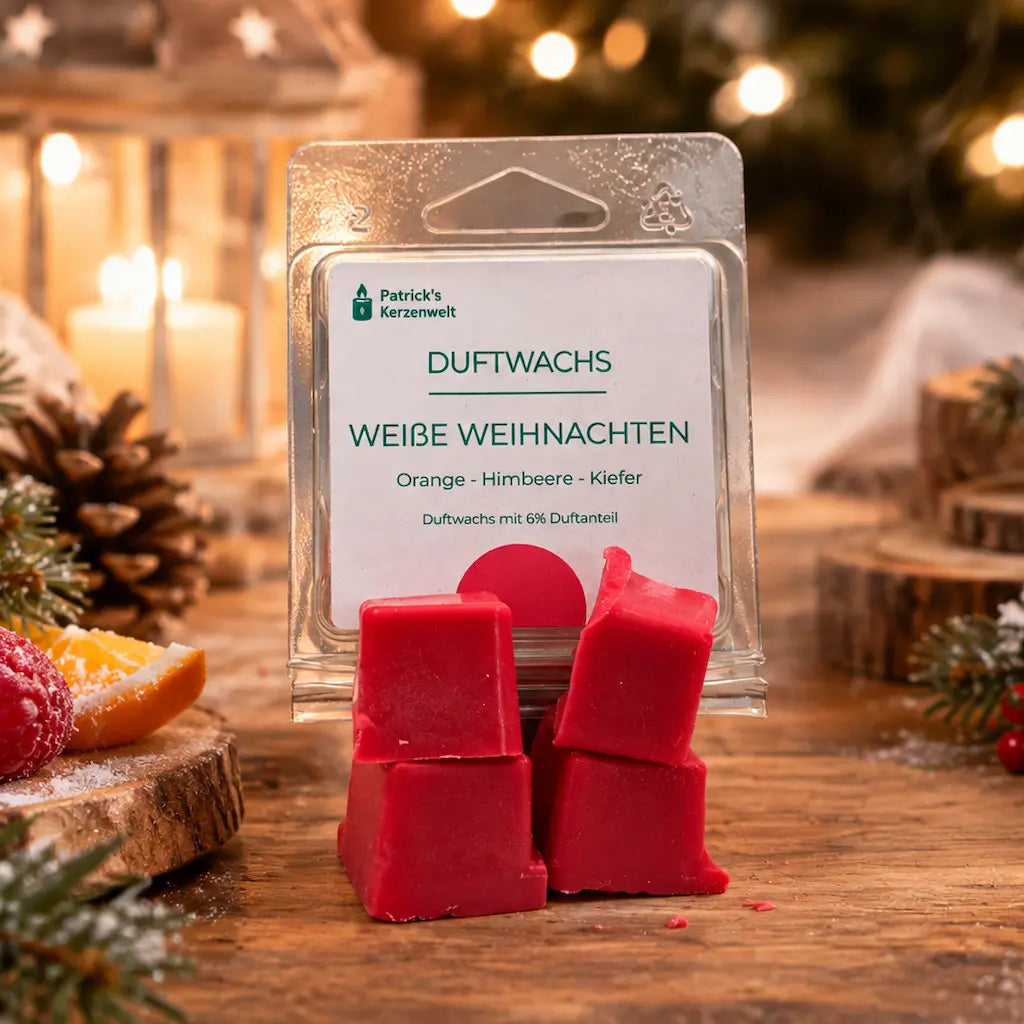 Duftwachs Weiße Weihnachten von Patrick's Kerzenwelt.