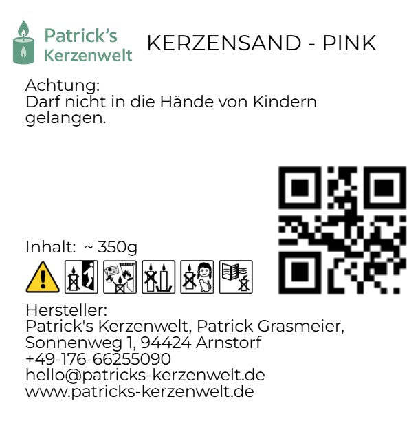 kerzensand pink mit 4 dochten CLP