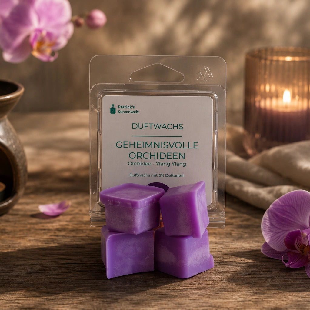 duftwach wax melts orchideen von patricks kerzenwelt