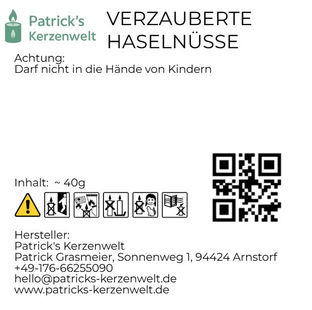 Duftwachs Duftwachs - Verzauberte Haselnüsse - Patrick's Kerzenwelt