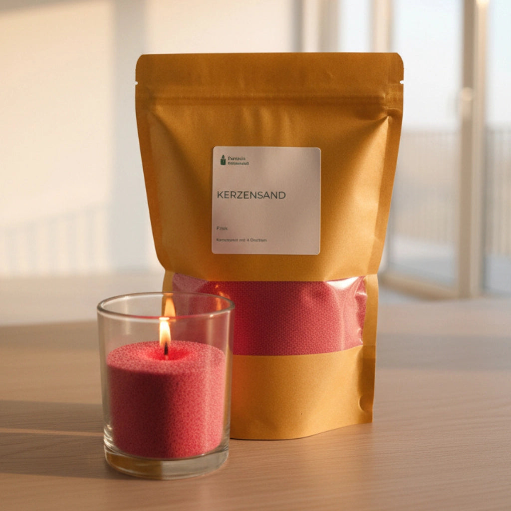 kerzensand pink mit 4 dochten