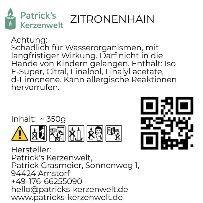 Kerzensand Kerzensand - Zitronenhain - Patrick's Kerzenwelt